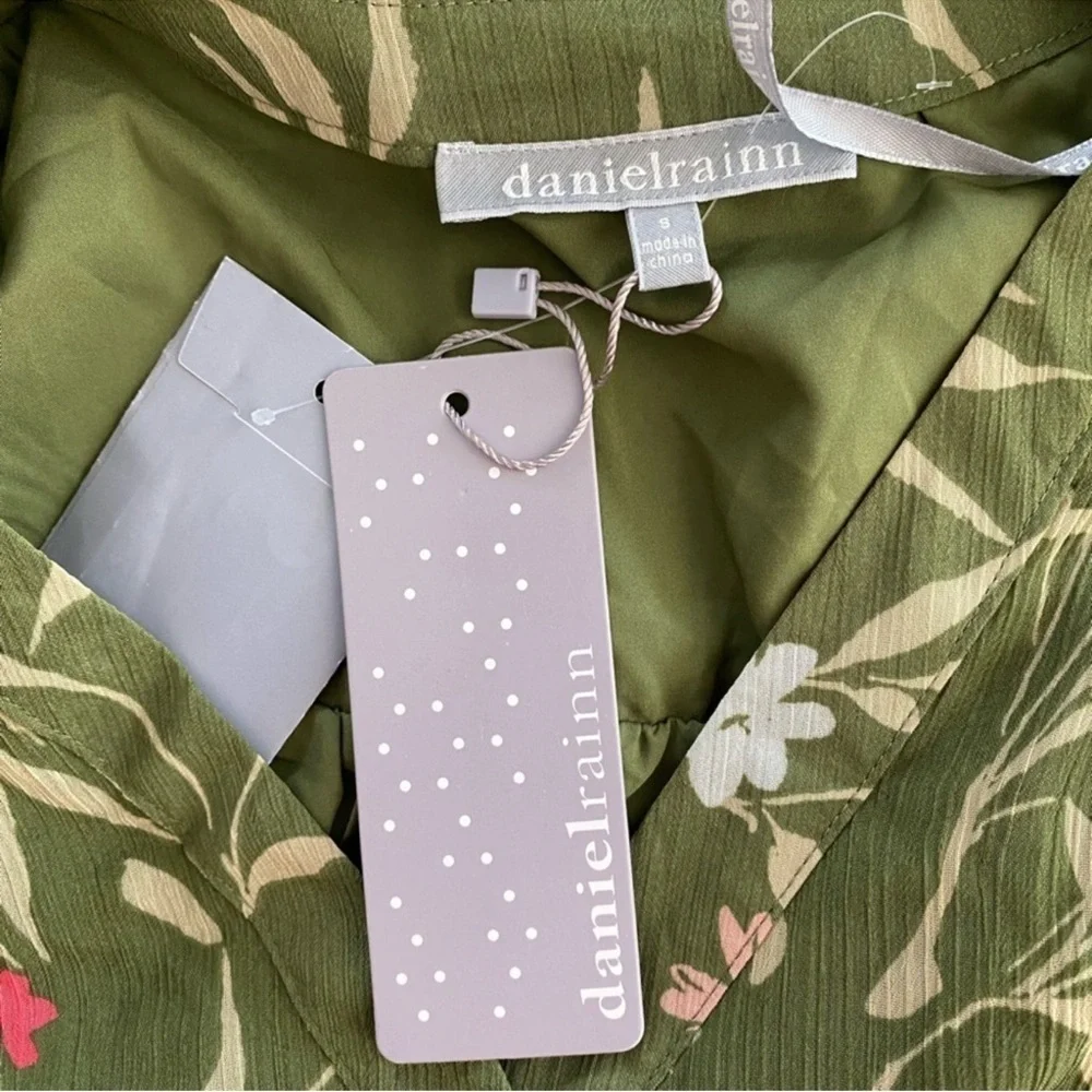 Daniel Rainn Cap Sleeve Floral Print Dress NWT Size S - Picture 7 of 9